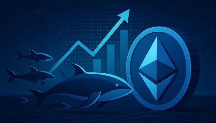 Ethereum Whales Add 1.80 Million ETH In 30 Days – Massive Accumulation Trend