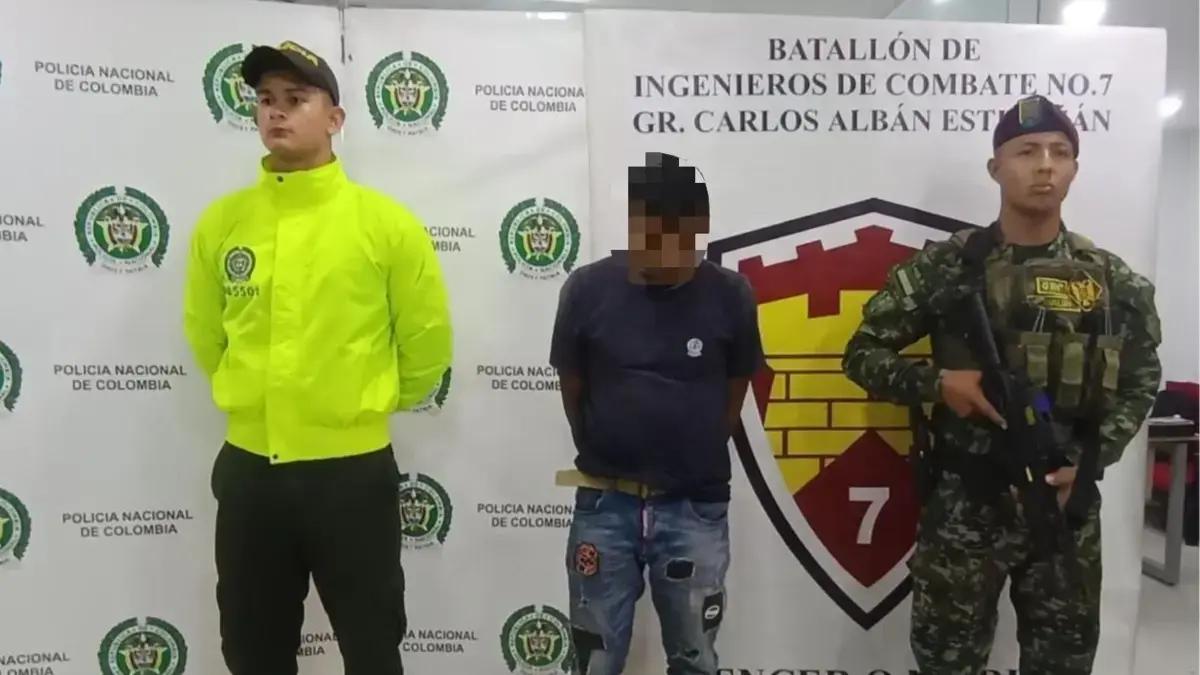 Capturado alias el Indio, cabecilla del 'clan del Golfo' en el Meta que está detrás de 16 homicidios selectivos perpetrados en la región