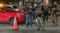 Protesters yell at police during Washington D.C. checkpoint confrontation