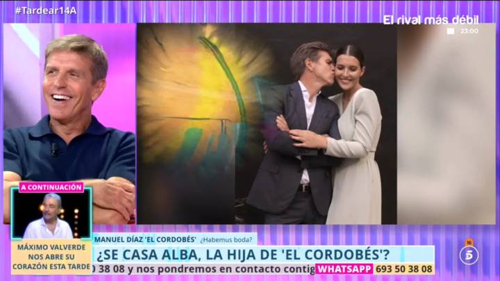 El Cordobés lee un mensaje de Alba Díaz que desata rumores sobre la boda de su hija: "Se me ha ido"