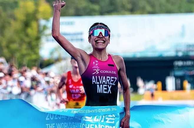 Anahí Álvarez da a México el oro en duatlón en los World Games 2025