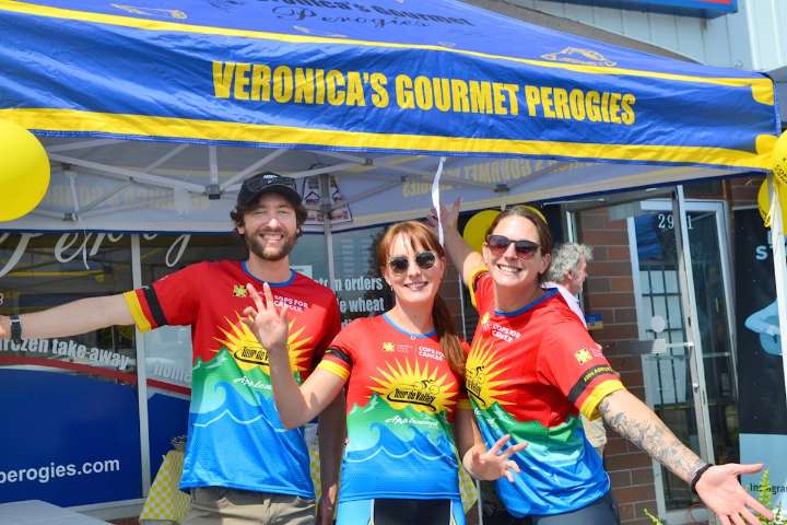 Blueberry perogies power Cops for Cancer fundraiser