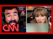 See Jason Kelce's reaction to Taylor Swift's new album announcement