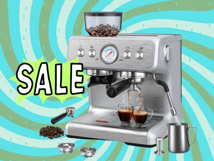 Save $470 on R.W. Flame espresso machine with integrated grinder