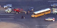 Several kids hospitalized in bus crash on freeway south of Maricopa