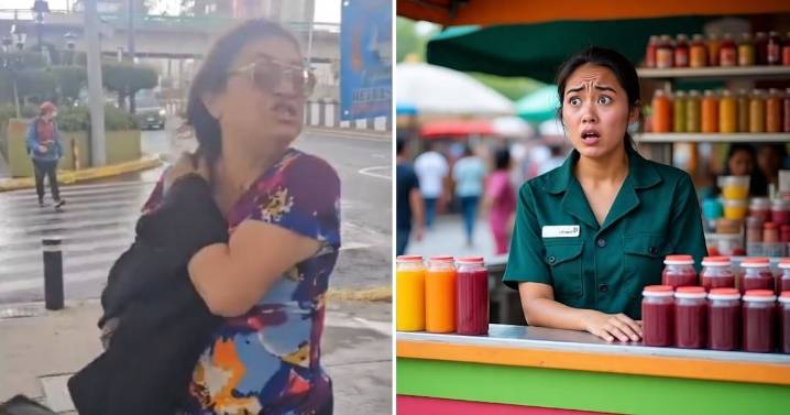 Lady Chupitos: Mujer agrede a dueña de puesto de jugos porque no le sirvió alcohol