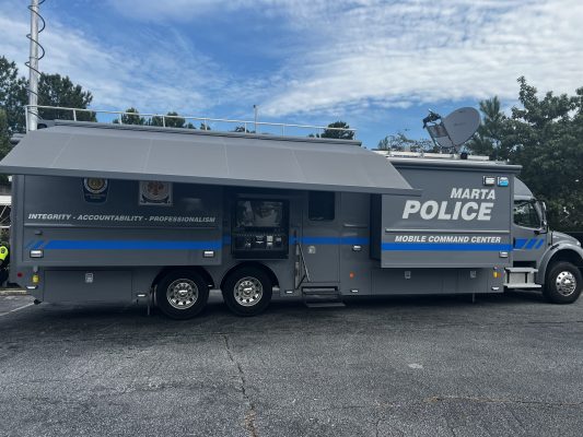 MARTA police department holds press safety briefing, crime center tour