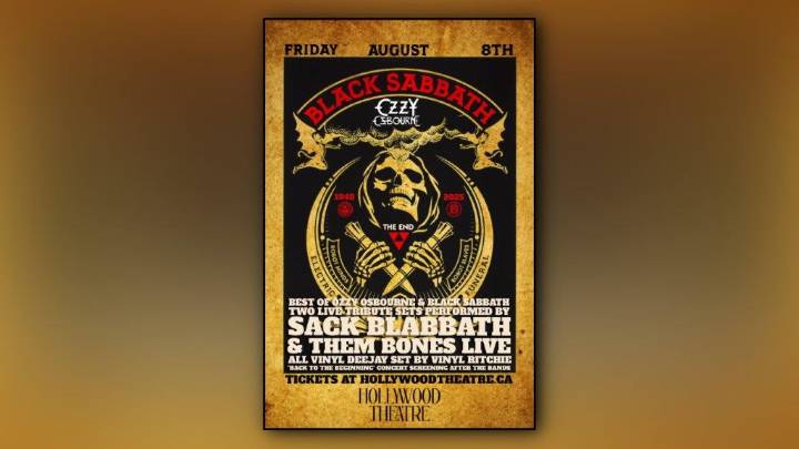 Vancouver’s Hollywood Theatre hosts live tribute to Ozzy Osbourne
