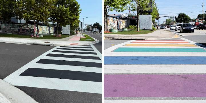 Florida cities race to save rainbow crosswalks as the state’s deadlines for removal loom