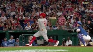 Kyle Schwarber's 43rd homer sends Phillies to 6-2 win over Nats. Closer Duran injured in 9th
