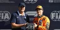 Un ex jugador de la selección argentina entregó el premio a Oscar Piastri tras lograr la pole del GP de los Países Bajos de F1