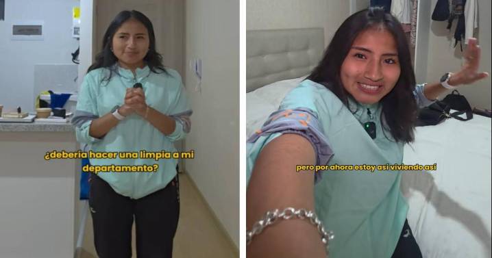 Influencer Lizeth Atoccsa hace 'House Tour' de su nuevo departamento tras recibir críticas y hace divertida reflexión: "Debería hacer una limpia"