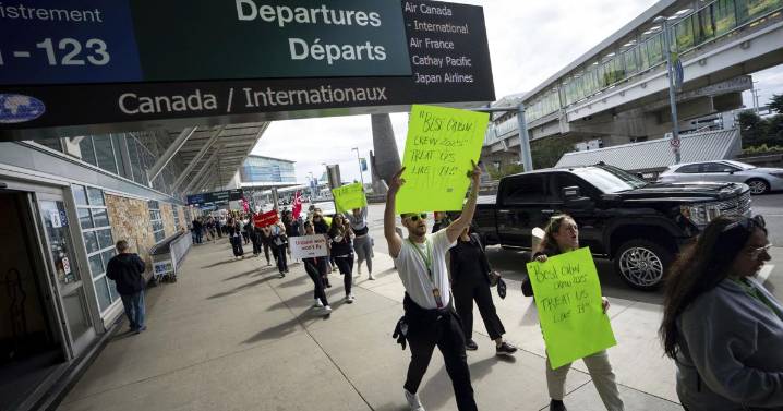 Air Canada y sindicato de sobrecargos reanudan diálogo por primera vez desde que comenzó la huelga