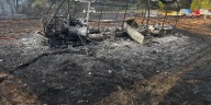 Truck in dry grass sparks wildfire near Sweet Home