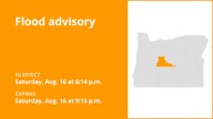 Flood advisory affecting Deschutes County until Saturday night due to excessive rain