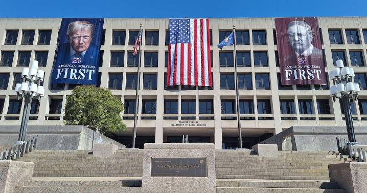 Trump Trolled for Going Full North Korea With a Giant Banner of His Own Face