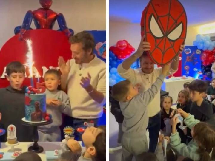 Benjamín Vicuña mostró cómo fue el soñado festejo de cumpleaños de su hijo Amancio