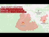 Three wildfires burning in Gila County