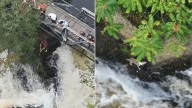 Tears Of Joy As Hero Firefighters Rescue Missing Dog Stranded On Rocks Of A Massachusetts Waterfall