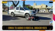 Accidente de tránsito dejó a conductor de UBER moto con fracturas
