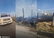 Incendio de pastizales en Av. Paraguay: Habría sido intencional