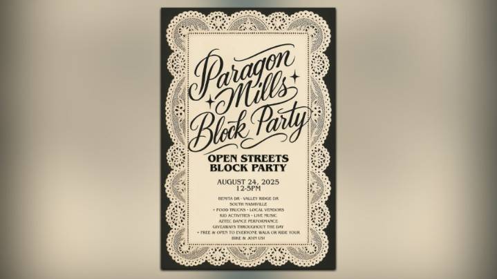 Paragon Mills Block Party set for Sunday