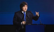 Milei dio un discurso en Rosario y evadió hablar del escándalo por los audios