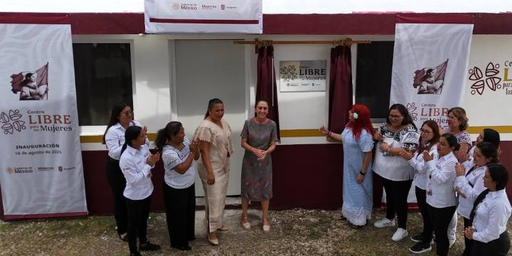 Sheinbaum inaugura Centro LIBRE para mujeres en Campeche