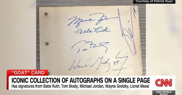 Five legends, one page: How Patrick Ryan secured a sports memorabilia masterpiece