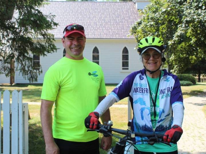 About 160 cyclists stop in Branford on Great Lakes adventure