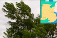 Llegó el viento tras 24 horas de lluvia en Entre Ríos: alerta amarilla por ráfagas de hasta 80 km/h