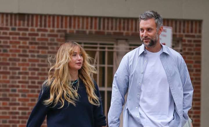 Jennifer Lawrence & Husband Cooke Maroney Spotted On a Bike Ride En Route to Dinner Plans 
