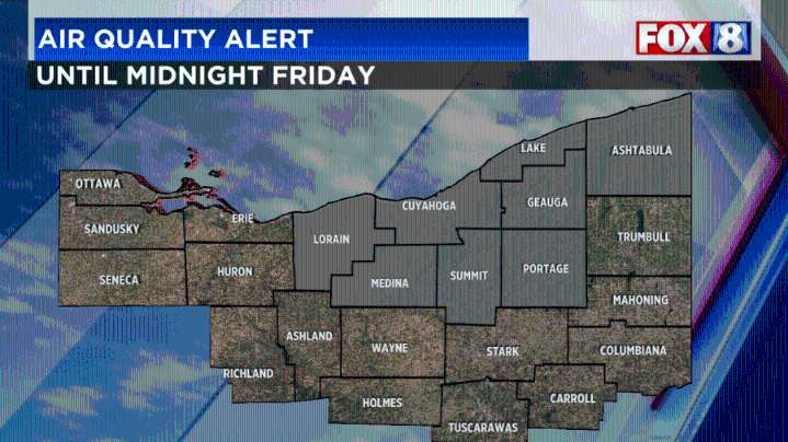 Air quality alert continues, as does the sunshine
