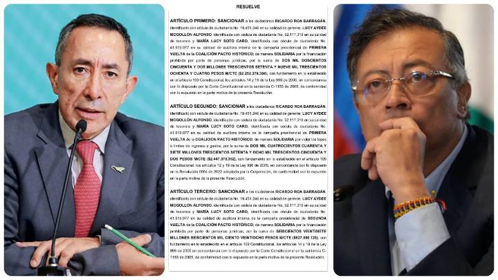 Campaña de Gustavo Petro violó los topes electorales por 5.722 millones, según ponencia del CNE que, además, compulsó copias a la Fiscalía contra Ricardo Roa