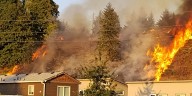 Brush fire burns NW Vancouver hillside, firefighters say