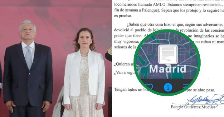 ¿Las pruebas la delatan? Carta de Gutiérrez Müller habría sido publicada desde España