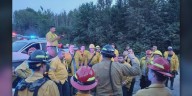 Crews working to contain wildfire in Baileyville