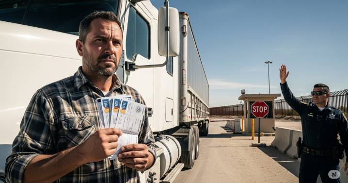 Golpe a choferes mexicanos: EU congela visas para conductores de camiones comerciales