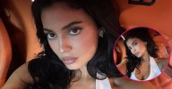 Kylie Jenner Flaunts Cleavage in Lavish Sports Car: See the Hot Photos