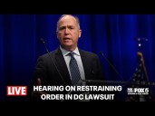 LIVE: Hearing on DC Attorney General Brian Schwalb's lawsuit against Trump's Federal Takeover of DC