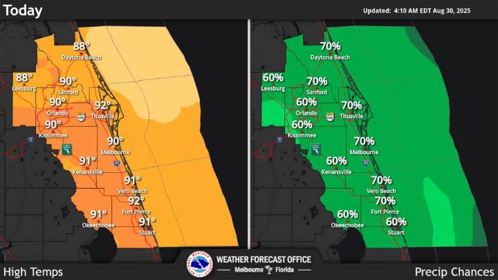 Storm chances higher Saturday for Central Florida