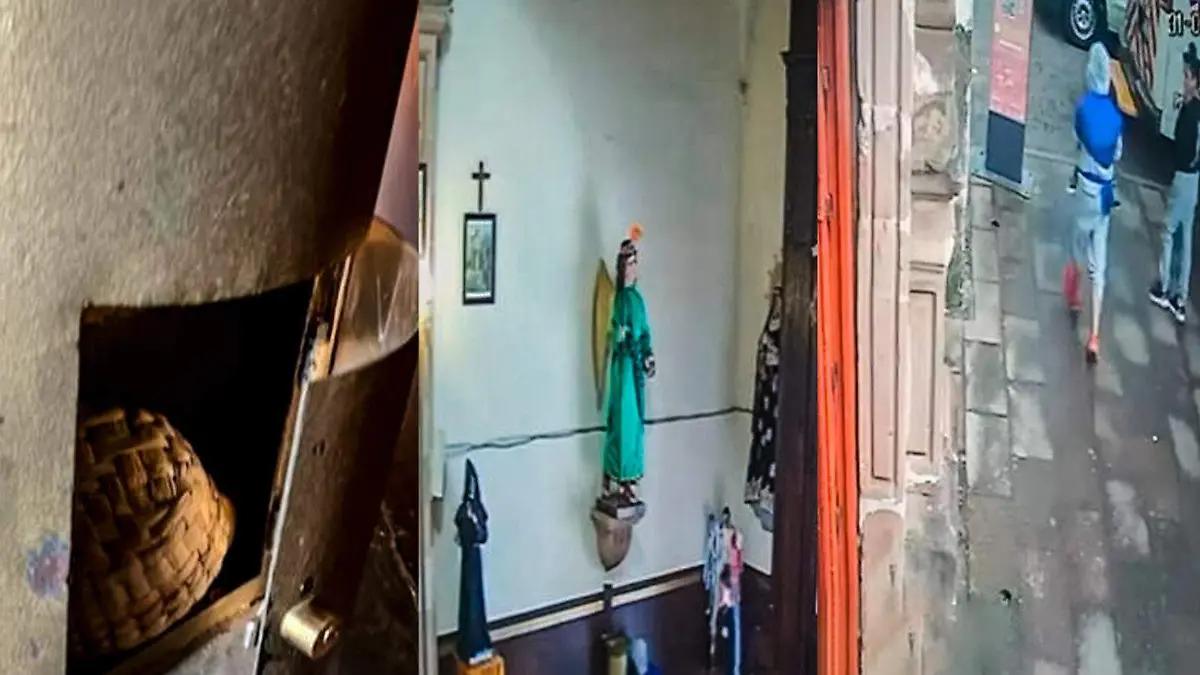 Joven pareja roba en templo Pátzcuaro y queda grabado [Video]