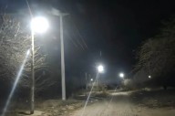 Concretan obra de ampliación de alumbrado público