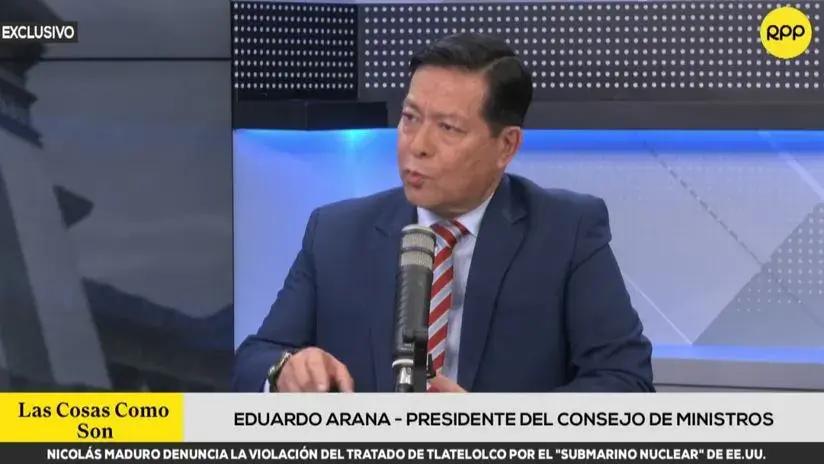 Eduardo Arana acusa a fiscales de tener "el propósito de generar una zozobra indebida"