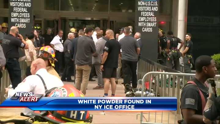 ICE field office in New York evacuated after suspicious white powder found