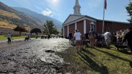 Heavy rainfall leads to mudslide in Provo; crews working to clear impacted areas