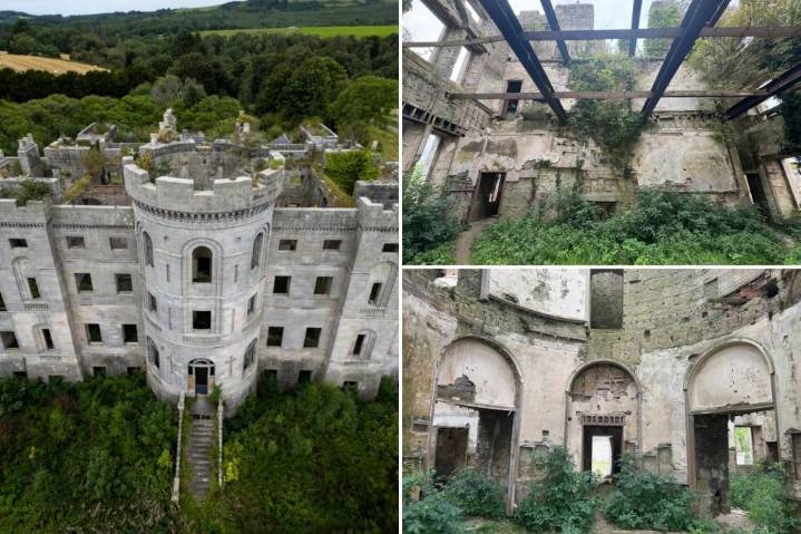 Scottish castle, once home to Hollywood actress family and Prime Minster, lies in ruined