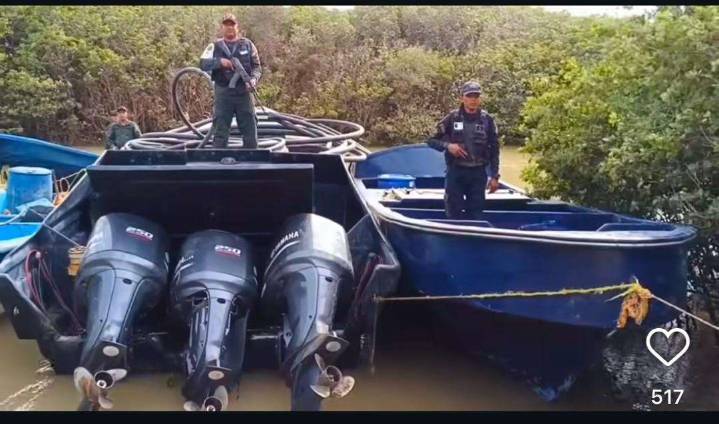 Fanb incautó ocho lanchas usadas por el narcotráfico