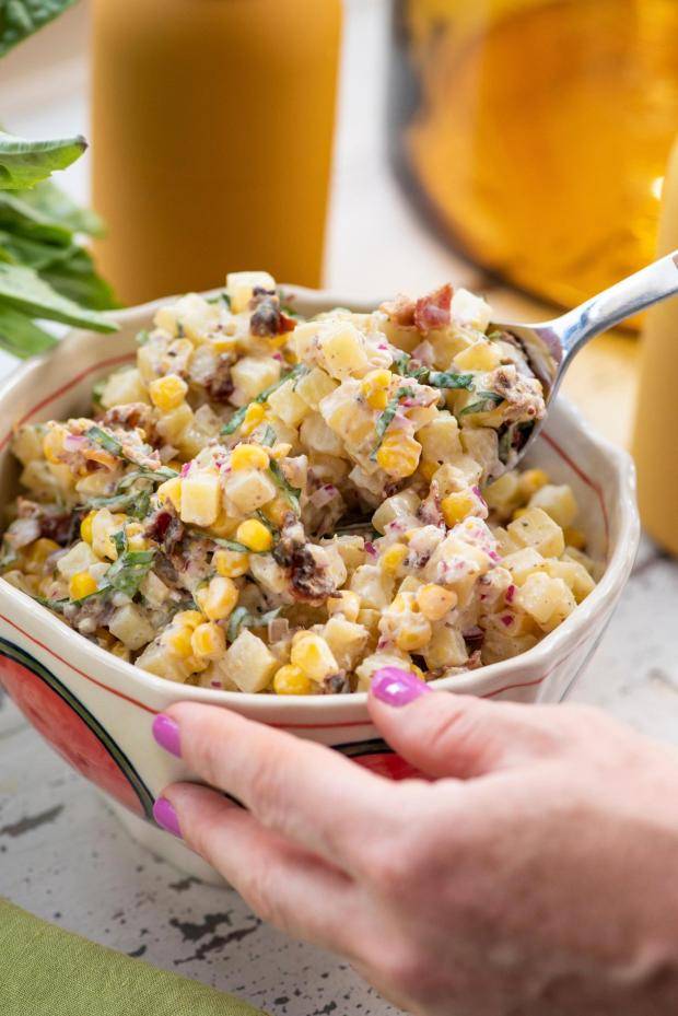 Celebrate summer and Labor Day with this corn and potato salad