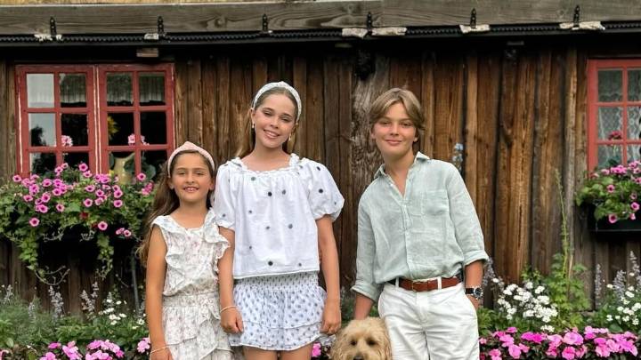 Princess Madeleine offers a glimpse at her family summer holiday in a rare new photo of her three royal children together